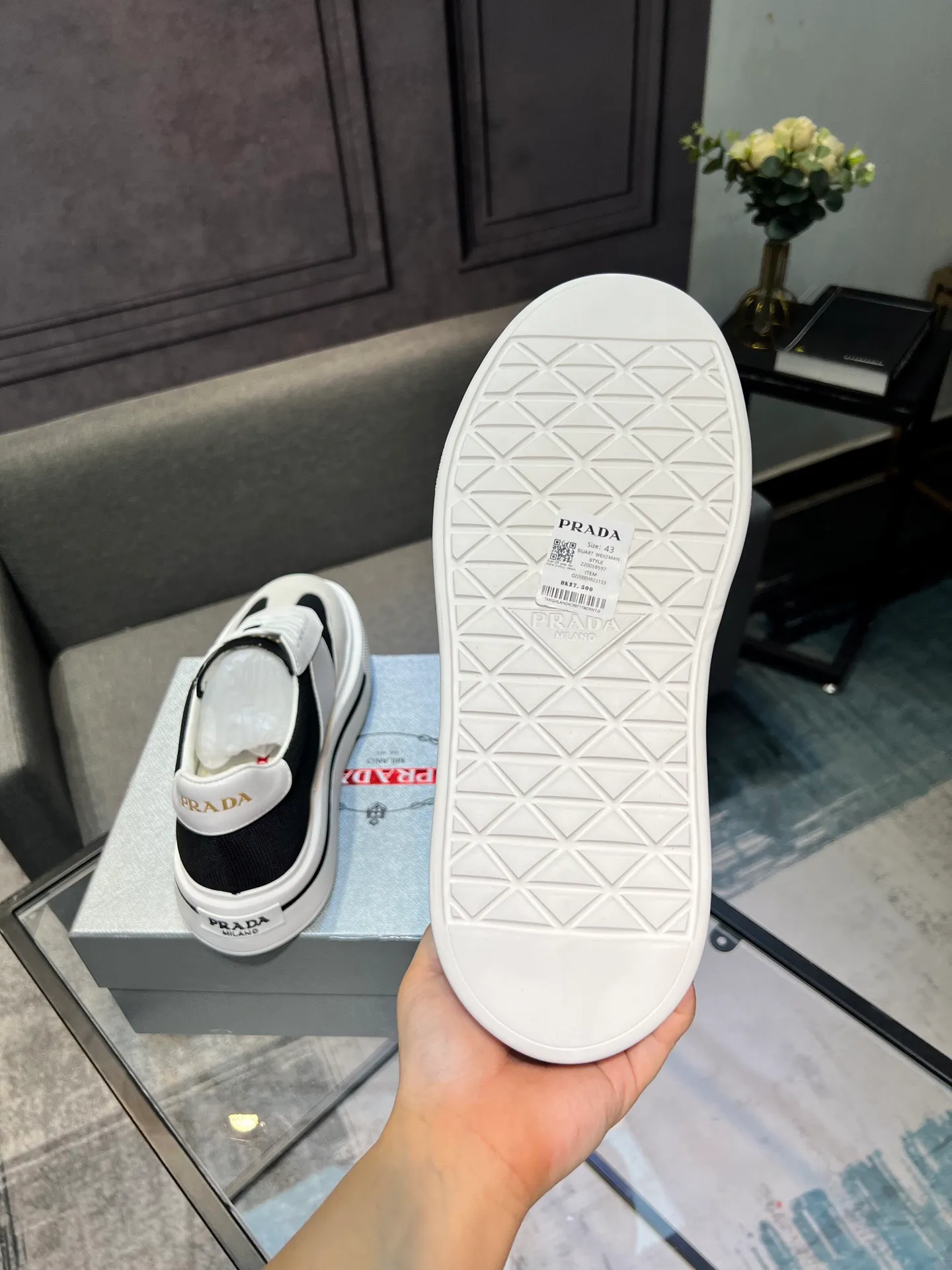 Men's shoes 💰580 [PRADA] Men's shoes are popular in the counter, the official website is synchronized, 1 high-quality shipment ✔️ Original frosted cowhide + cowhide lining, 1🆚1 replica, original sole, 38-45 (45 customized, non-refundable)